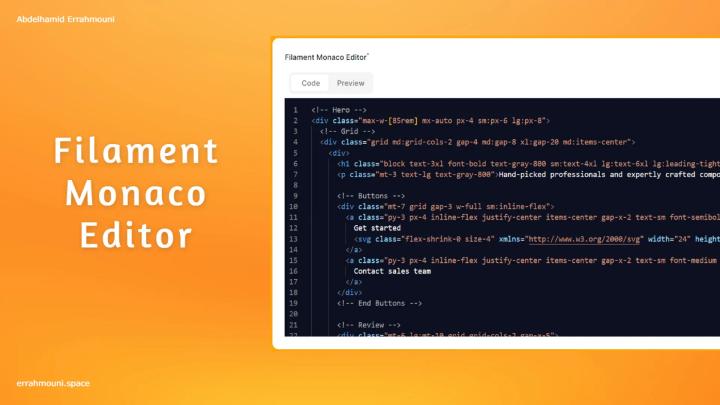 ✨ Filament Monaco Editor: Elevate Your Code Fields in FilamentPHP's cover image